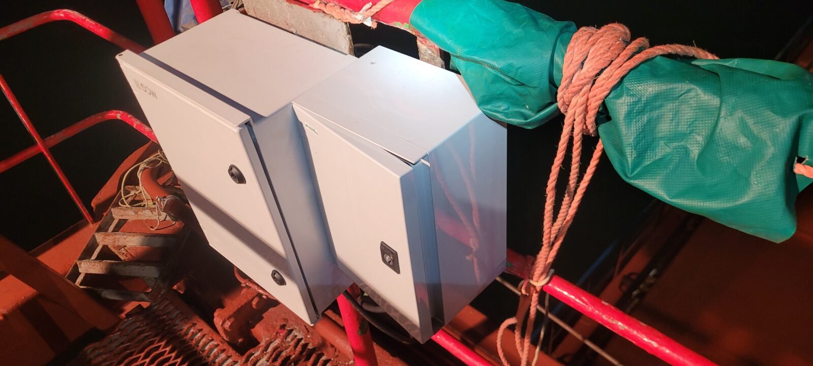 All new fitted plastic cabinets.